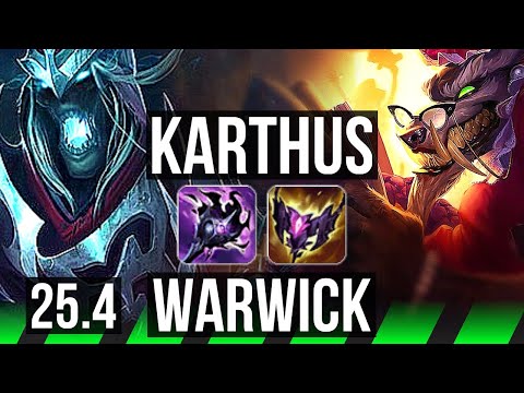 KARTHUS vs WARWICK (JGL) | EUW Diamond | 25.4