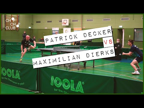 Patrick Decker vs. Maximilian Dierks (TTS Borsum X SVH Kassel) [3. Bundesliga Tischtennis 2021]