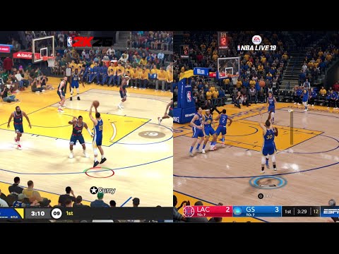 NBA 2K26 VS NBA LIVE 19 COMPARISON (GRAPHICS, GAMEPLAY AND MORE)