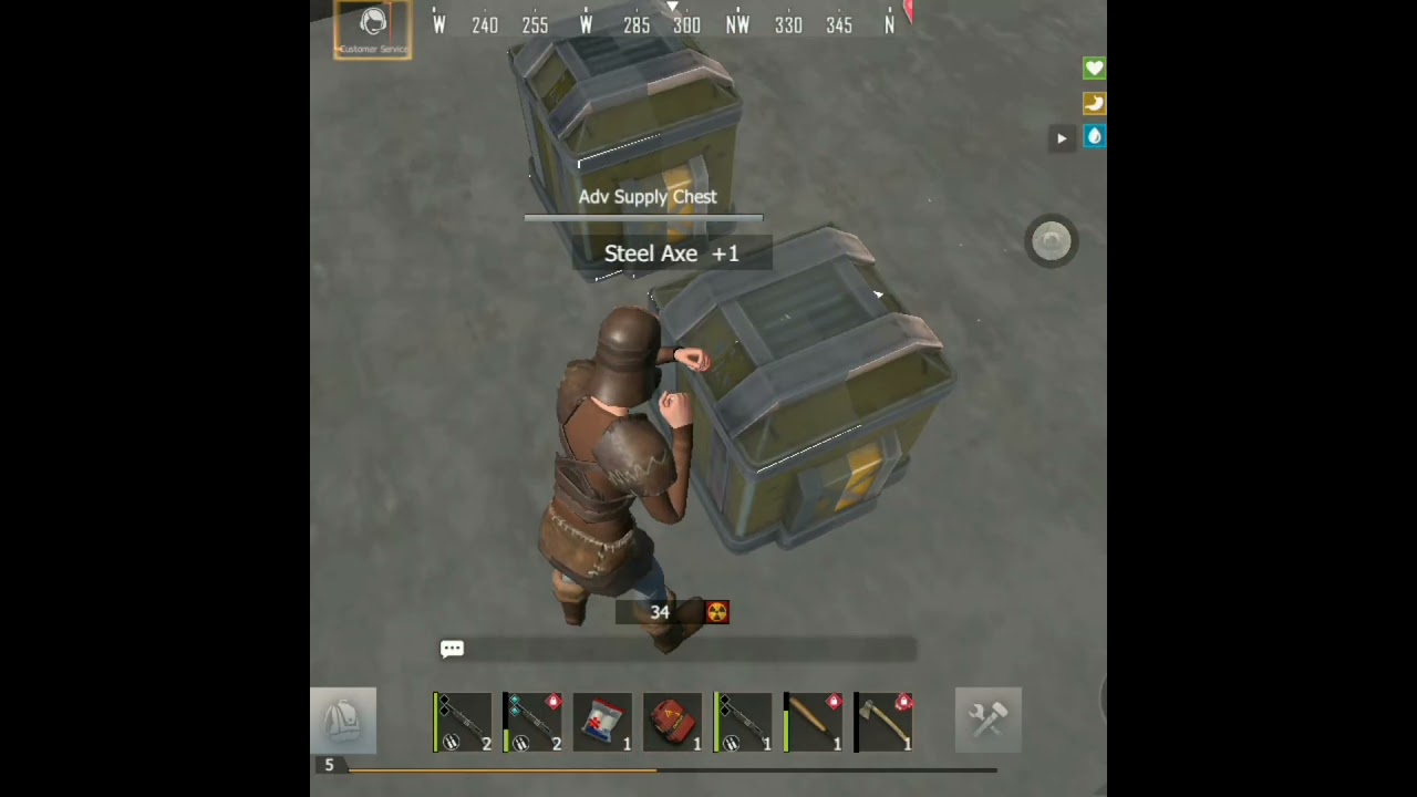 open the purple radiation door in last island of survival : unknown 15 days