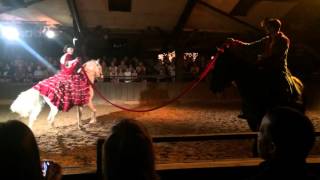 Camilla as Cinderella on horse back video