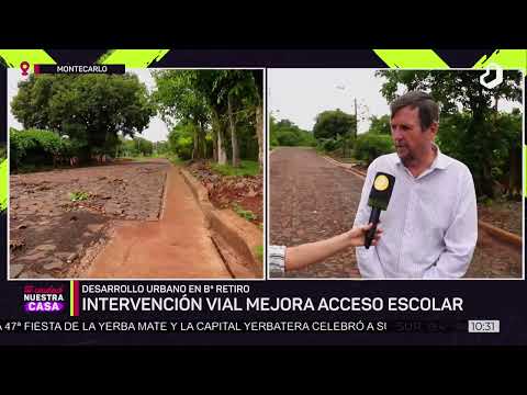 #TuCiudadNuestraCasa: consolidan traza vial que une avenida y escuelas en  Montecarlo