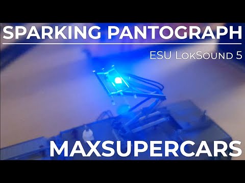 HO scale sparking pantograph (ESU LokSound 5)