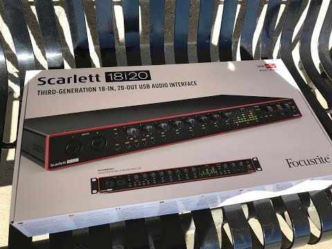 Focusrite Scarlett 18i20 Interface In The Studio