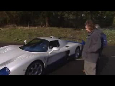 maserati mc12 drift in snow