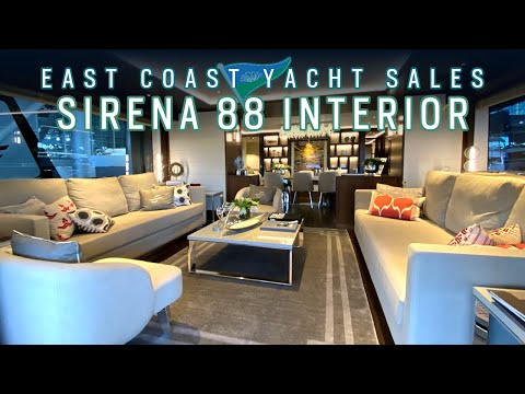 Sirena 88 detailed interior walkthrough: East Coast Yacht Sales