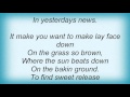 15409 Nick Lowe - Endless Sleep Lyrics