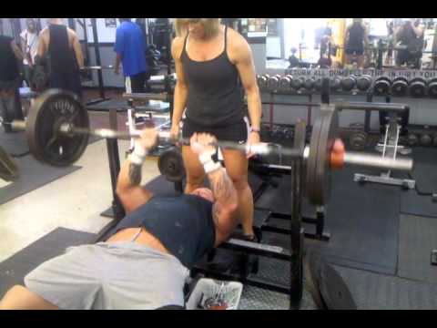 Matt Hammond close grip bench 225 lbs for 27 reps