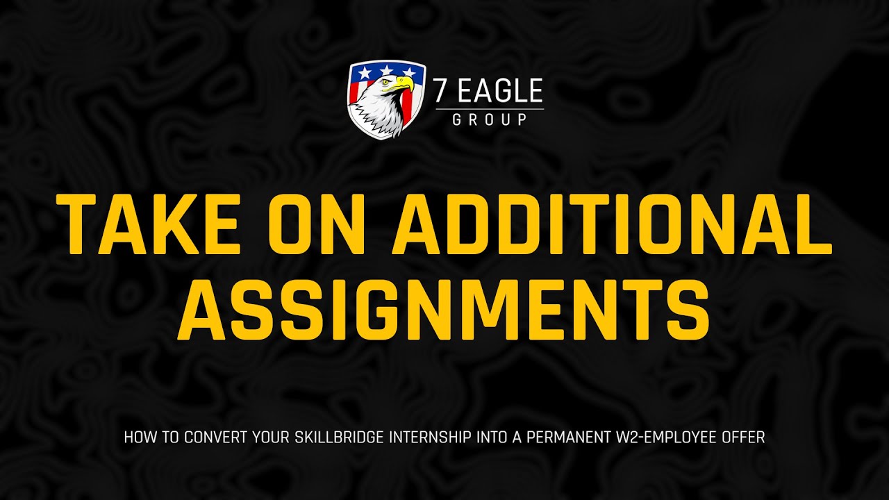 Take On Additional Assignments