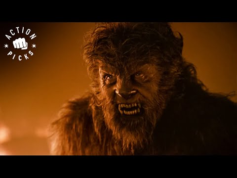 Brutal Werewolf vs Werewolf Fight | The Wolfman