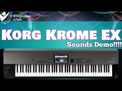 Демонстрация звучания музыкальной рабочей станции Korg Krome EX-88
