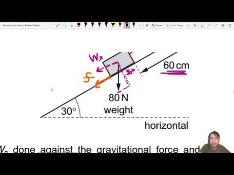 5.1a Ex3 MJ20 P11 Q17 Work Done Against Weight and Friction on Inclined Plane | CAIE A Level Physics