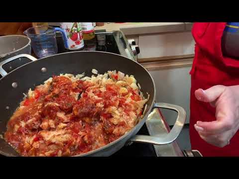 Basque salted cod stew/Bacalao a la Vizcaina