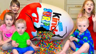 Five Kids Chocolate Surprise Eggs + more Children&#39;s videos