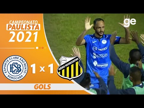 SÃO BENTO 1 X 1 NOVORIZONTINO | GOLS | 8ª RODADA PAULISTA 2021 | ge.globo