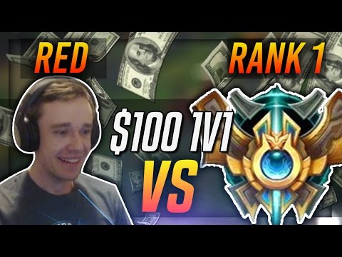 REDMERCY VS THE RANK 1 (RÃ©venge) | $100 1v1 SHOWDOWN!! - League of Legends