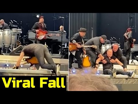 Bruce Springsteen Fall Flat On Face During Concert