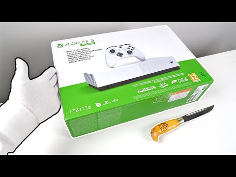 Xbox One S All Digital "SAD" Console Unboxing - Fortnite Season 9 Solo Victory + Codes