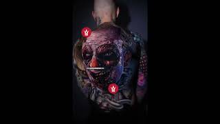 This Guy Has A Dope Clown Tattoo On His Back!