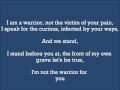 Evans Blue - Warrior Lyrics