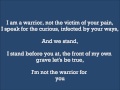 Evans Blue - Warrior Lyrics 