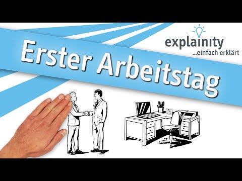 Erster Arbeitstag einfach erklärt (explainity® Erklärvideo)