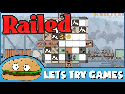 RAILED 🚂 An Interesting Puzzle Strategy Single Player Board Game 🍔 Let's Try Games 🍔