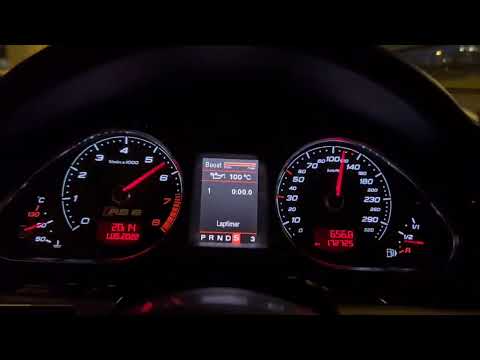 Audi RS6 C6 v10 acceleration 0-200 km/h
