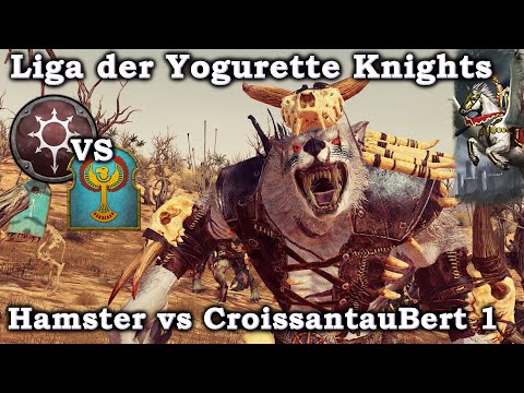 Norsca vs Gruftkönige Hamster VS CroissantauBert - Total War: Warhammer 2 Liga der Yogurette Knights