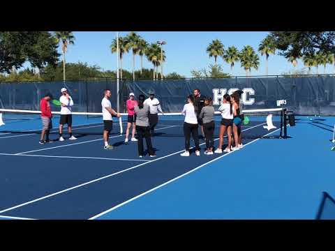 Dominik Koepfer/Ali Riske Speaking w/ HCC Lady Hawks