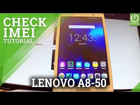 How to Check IMEI in LENOVO A8-50 - Read IMEI Info / Serial Number