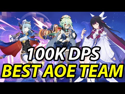 THIS TEAM IS THE BEST AOE TEAM IN GENSHIN IMPACT - Columbina Ineffa Showcase