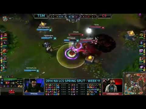 TSM Bjergsen Gragas VS C9 Hai Soraka Highlights   2014 NA LCS Spring W11D2 HQ