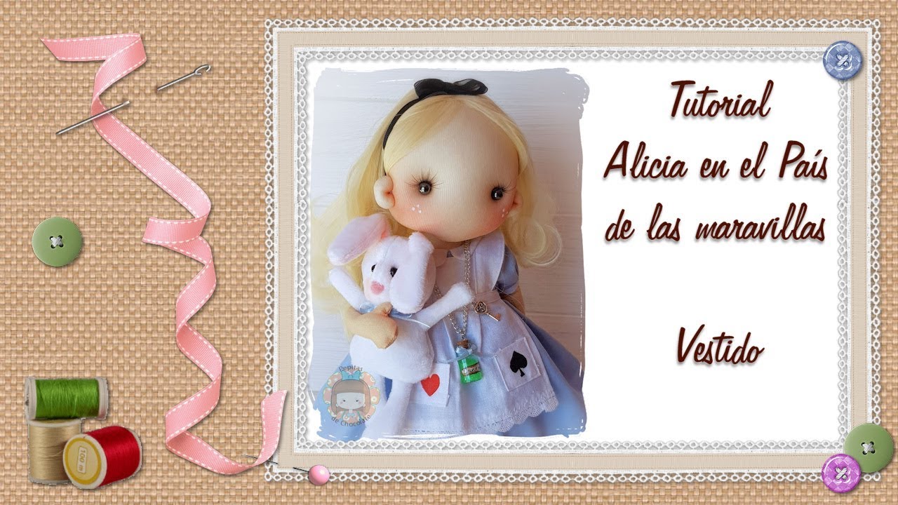 Tutorial Alicia en el país de las maravillas: Vestido