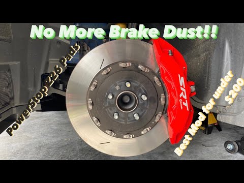 PowerStop Extreme Z26 Brake Pads installed on 2021 Dodge Charger Hellcat. #powerstop