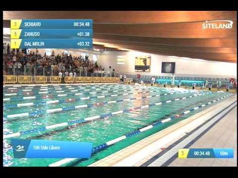 Serie 5 dei 100 Stile Libero  Assoluti Maschi Master - Campionati Regionali Masters 2014 di Veneto