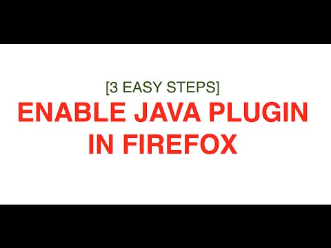 Enable Firefox Java Plugins