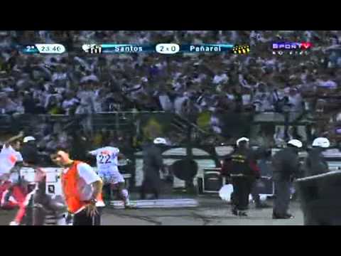 Os gols de Santos 2 x 1 Peñarol pela Libertadores 2011
