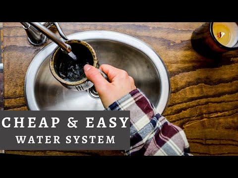 SIMPLE & CHEAP Van Build PLUMBING | DIY Water System