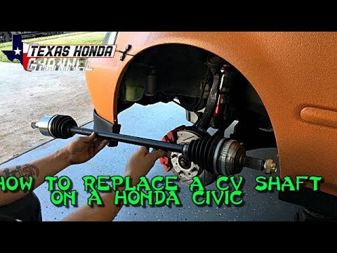 How to replace a CV shaft on a 99 honda civic (Getting it track ready)