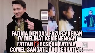 Download lagu FATIMA DENGAN FAZURA DEPAN TV MELIHAT KEMENENGAN FATTAH⁉️RESPON FATIMA COMEL SANGAT JADI PERHATIAN 😍 mp3