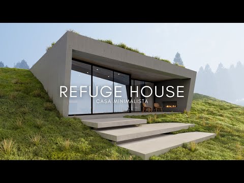 Modern and minimalist country house measuring 7x9.5 meters - Refuge House