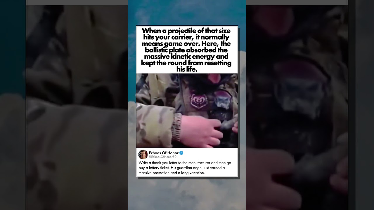 THATS WHY YOU WEAR BODY ARMOR