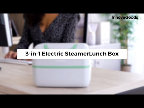 3 viename elektrinė garintuvo pietų dėžutė su receptais Beneam InnovaGoods video