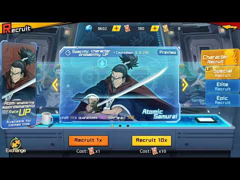 Atomic Samurai 180x Gacha Rate-Up - One Punch Man The Strongest