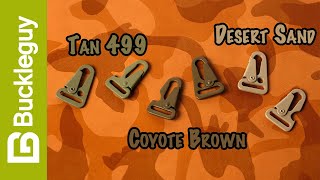 Military inspired colors for tactical sling key fobs, lanyards, bags