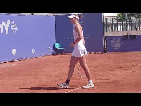 MARA GAE, în tur 1,  la ITF W 75, ȚIRIAC FOUNDAȚION, BUCUREȘTI sept. 2025   