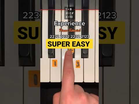 SUPER EASY PIANO SONG | Experience 🎹🎶 #shorts #easypiano  #viral #music