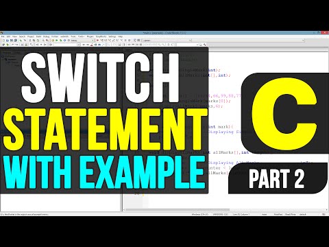 Switch Statement in C Programming Language Video Tutorials Part 2