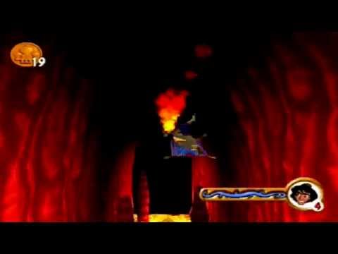 Aladdin: Nasira's Revenge [PS1] - (Walkthrough) - Part 15: Cave Of Wonders - Level 4